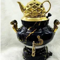 سماورگازی3کاره،کتری قوری طلایی.لوازم خانگی آل رسول|سماور، چایساز، قهوهساز|زاهدان, |دیوار