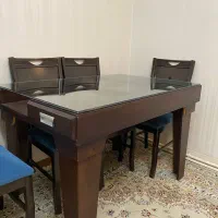 میز نهاخوری تمام چوب|میز و صندلی غذاخوری|تهران, آبشار تهران (دریاچه)|دیوار