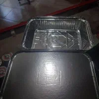ظرف آلومینیومی تک پرسی با درب