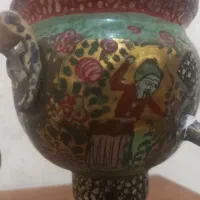 سماور قدیمی یه وجبی آب طلا