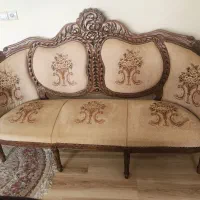 مبل ۷نفره چوب درحد نو