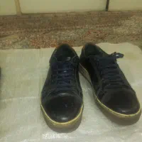 کفش چرم 41 سرمه ای کتانی ومشکلی چرم