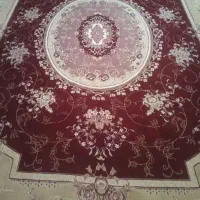 فرش 12 متری زمینه شرابی