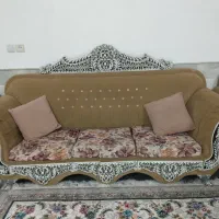 مبل هفت نفره سلطنتی همراه میزعسلی|مبلمان خانگی و میز عسلی|قنوات, |دیوار