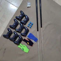 دسته pes4 اصل و چوب بیلیارد و گچ|کنسول، بازی ویدئویی و آنلاین|دلیجان, |دیوار