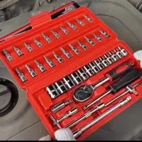 جعبه 46 پارچه آچار سری بکس و پیچ گوشتی