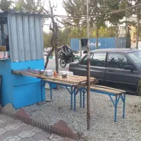 فروش دکه به همراه وسیله سماور گاز استکان نعلبکی