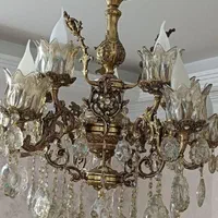 لوستر خالص اصل سنگین وزن|لوستر و چراغ آویز|شیراز, شهرک گلستان|دیوار