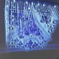 لوستر کریستال چندرنگ کنترلی باکارتن و شراره اضافه
