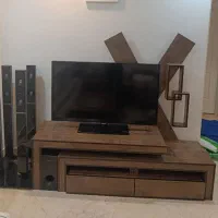 میز تلویزیون چوبی سه تیکه