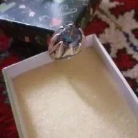 دو عدد انگشتر نقره دستساز مهردار یاقوت و موزانایت|جواهرات|تبریز, |دیوار