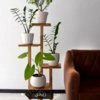 استندچوبی زیرگلدانی