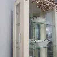 بوفه رنگ کرمی با مدل فانوس|بوفه، ویترین، کنسول|خوی, |دیوار