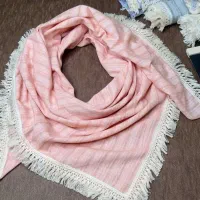 روسری نخی پاییزه مکرومه دوزی قواره بزرگ وارداتی|لباس|ارومیه, |دیوار