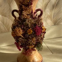 گلدان سفالی پتینهکاری شده کاملاً سالم