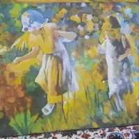 نقاشی دو دختر