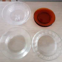 ظروف غذاخوری بشقاب میوه خوری بلور کلا یکجا