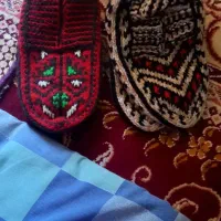 جوراب دست باف پشمی