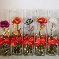 گل رز شیشه ای روز مادر