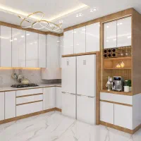 کابینت کمد دیواری MDF ممبران هایگلاس تولید کننده