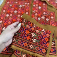 لباس دورنگ وزی آستین