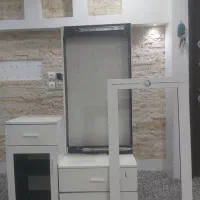 میز آرایش آینه طرح ریلی دراور