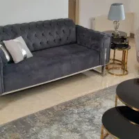 مبل تخت خواب شو ب همراه عسلی و جلو مبلی