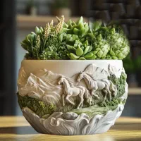 گلدان|گل و گیاه طبیعی|امیدیه, |دیوار