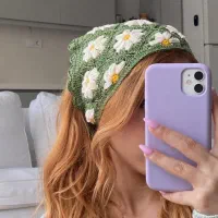 مینی اسکارف بافتنی