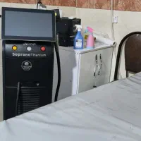 لیزر موهای زائد دستگاه تیتانیوم پلاس و پلاژن تراپی