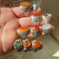 تعدادی انگشتر نقره