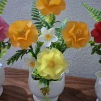 گلدان پایه دار|گل مصنوعی|سمنان, |دیوار