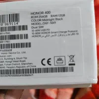 آنر 400 رم 12 حافظه 256 رنگ مشکی 2 روز کار|موبایل|زیباشهر, |دیوار