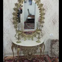 اینه شمعدان برنز