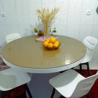 میز ناهار خوری فایبر گلاس