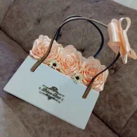 دسته گل روبانی|گل مصنوعی|شوش, |دیوار