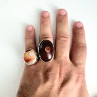 انگشترهای نقره عیار ۹۲۵|جواهرات|کرمانشاه, |دیوار