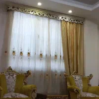 پرده  حریرواطلسی مخصوص پذیرایی
