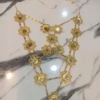 سینه ریزآبکاری طلا رنگ ثابت