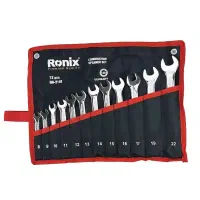 ست آچار 12و8 پارچه یک سر رینگ یک سر تخت رونیکس