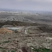 زمین بام شهر قزوین ۵۰۰متر بالای شهرک عظیمیه ویوشهر|فروش زمین و ملک کلنگی|قزوین, |دیوار
