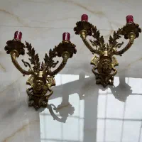 ۲ عدد لوستر ۸ شاخه با دیواری هاش|لوستر و چراغ آویز|تهران, دروس|دیوار