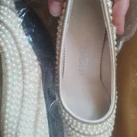 فروش کفش مجلسی مرواریدی بدون حتی یکباراستفاده