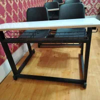 ست میز و نیمکت دو نفره نو و سالم آماده تحویل|صندلی و نیمکت|شهرضا, |دیوار