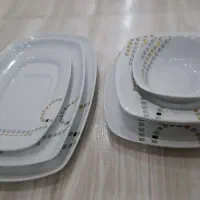 ظرف غذاخوری ۱۲ نفره چینی شیک درحدنو