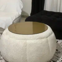 جلو مبلی با پارچه تدی سفید|مبلمان خانگی و میز عسلی|تهران, شهرک گلها (تهرانسر)|دیوار