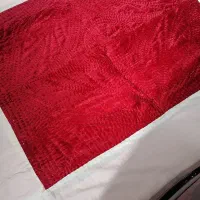 لحاف کرسی دو عدد قرمز و بنفش