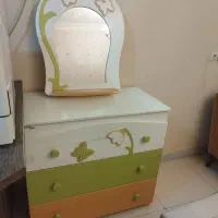 تخت و دراور چوبی کودک|تخت و صندلی بچه|مشهد, دانشجو|دیوار