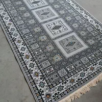 گلیم سوپر ستاره کویریزد رنگ طوسی کیفیت بالا