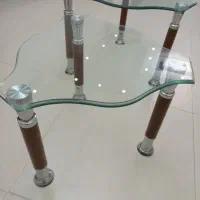 میز عسلی شیشه ای